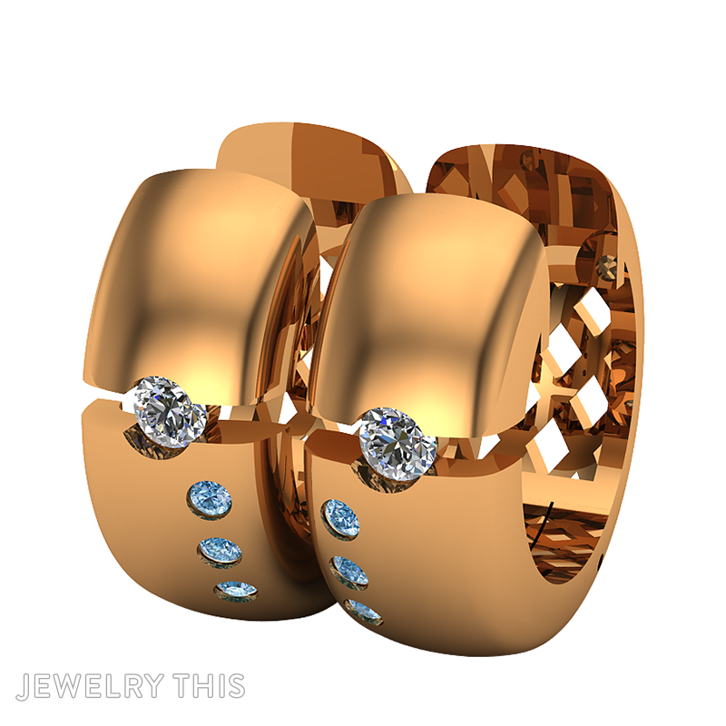 Huggies Earring » Custom Jewelry by Jewelrythis