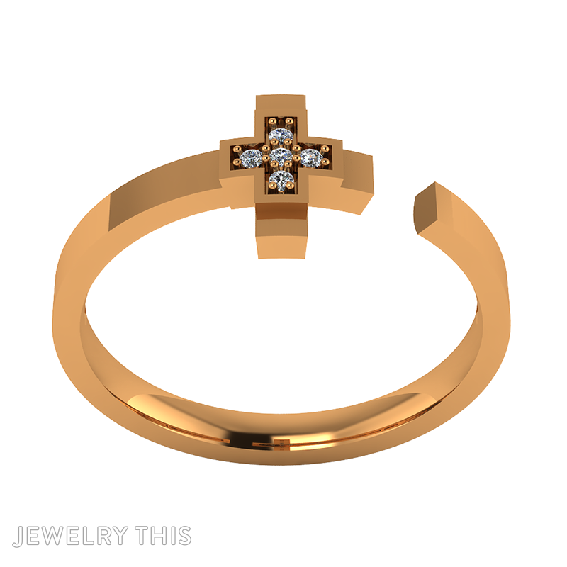 Open Christian Cross Ring » Custom Jewelry by Jewelrythis