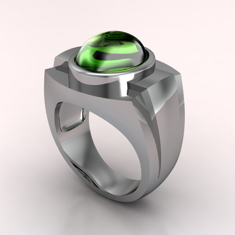 Comfort Gemstone Mens Cocktail Ring » Custom Jewelry by Jewelrythis