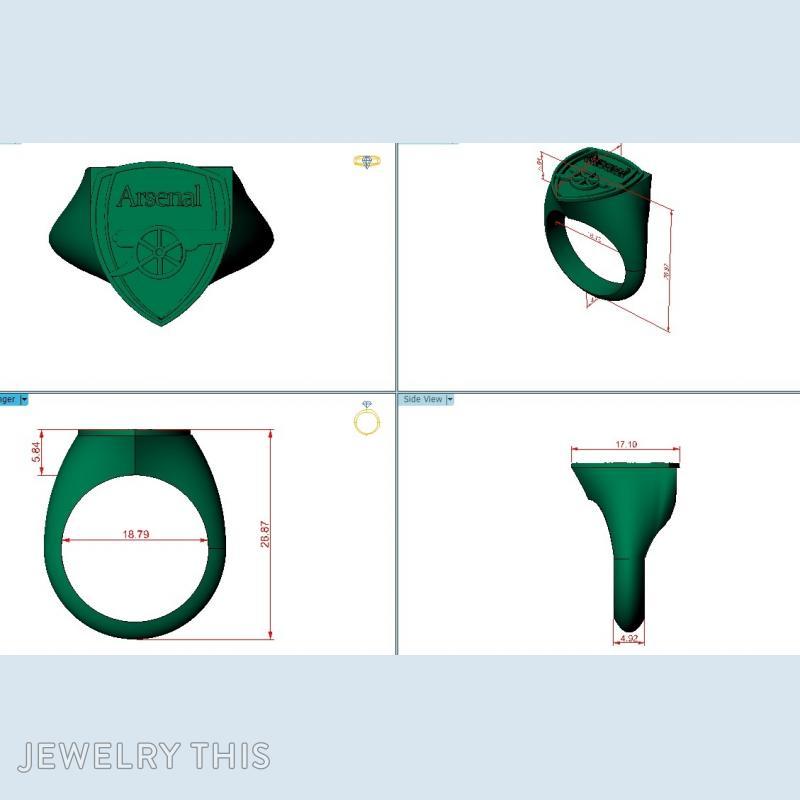 Arsenal Ring » Custom Jewelry by Jewelrythis