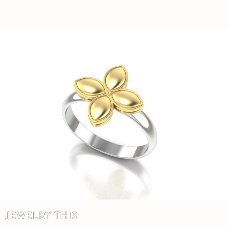 Four Petal Flower Ring » Custom Jewelry by Jewelrythis