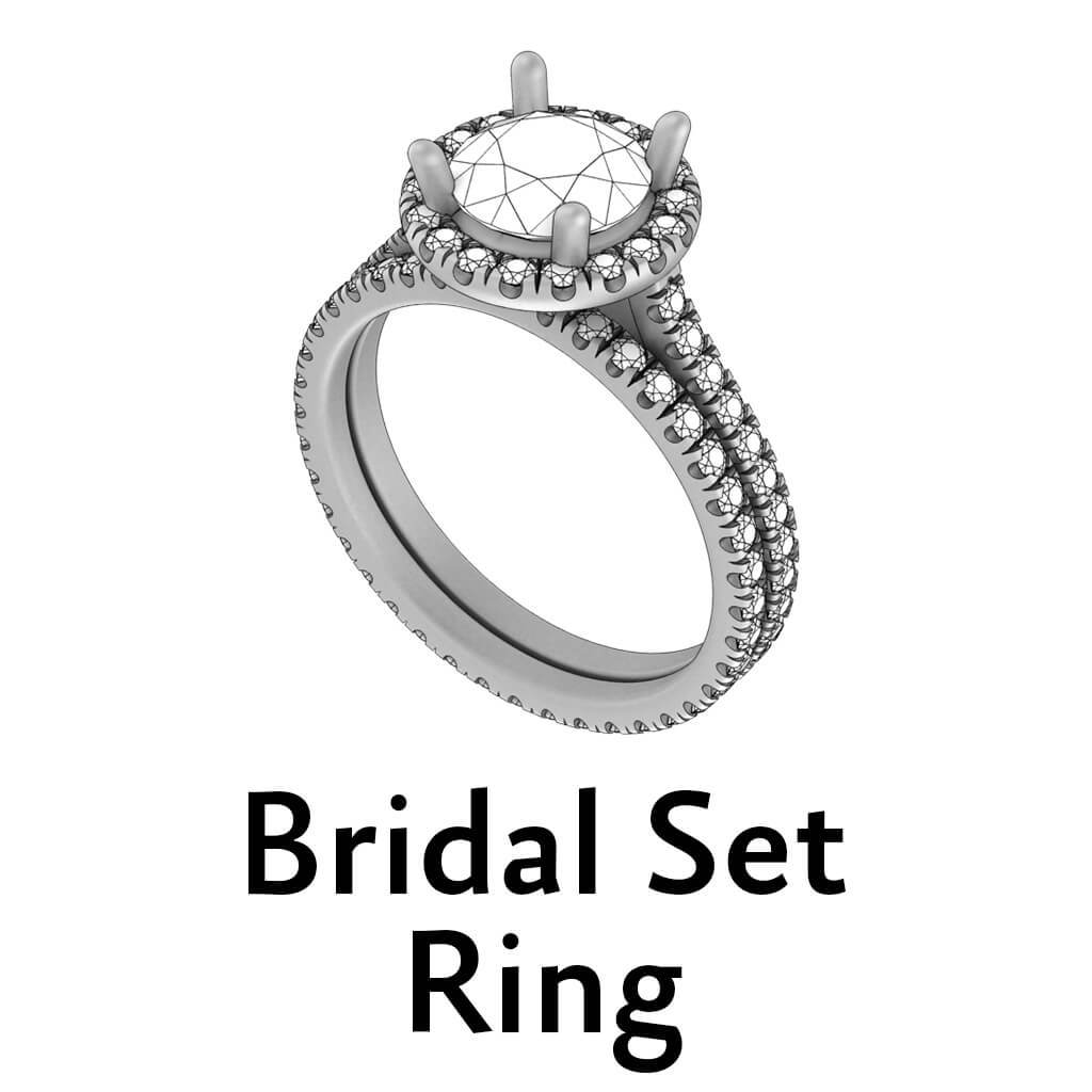 Custom Bridal Set by JewelryThis