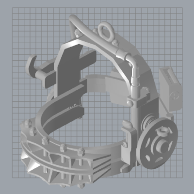 3D digital design model of the pendant