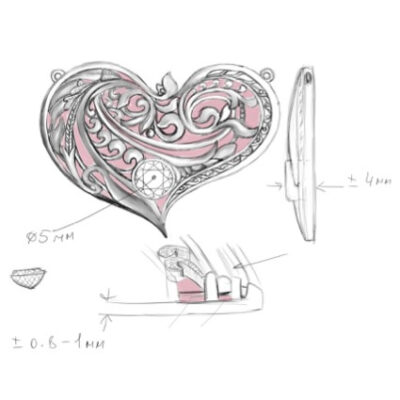 Step 2: Technical sketch by JewelryThis