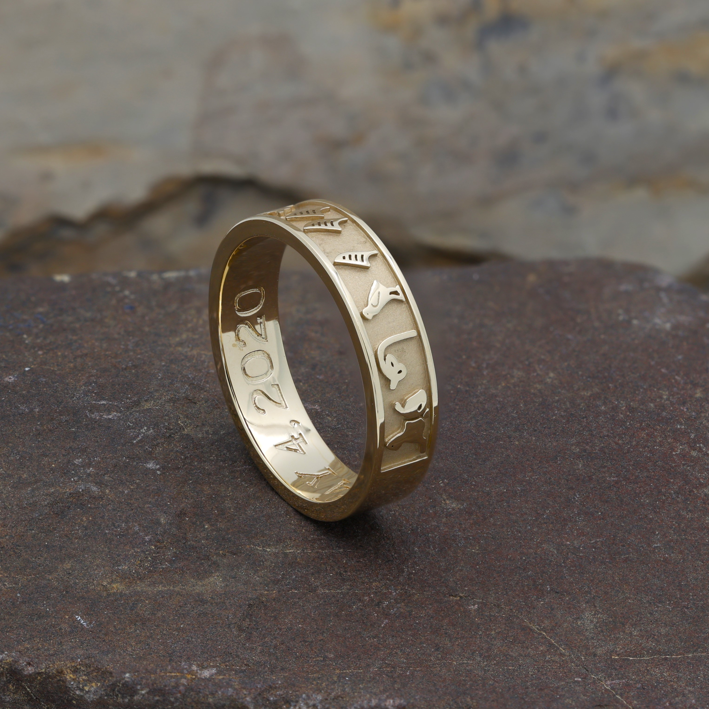 Completed new ring in yellow gold