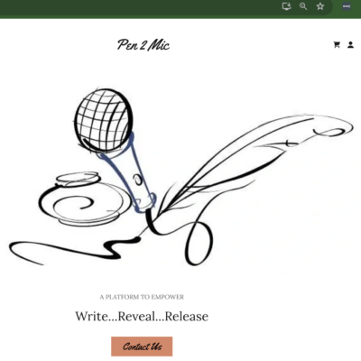 Pen2Mic webpage and logo
