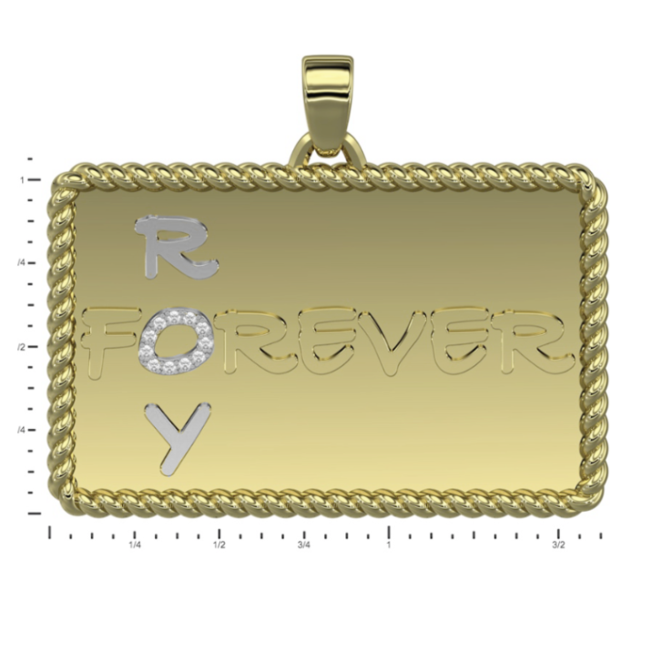 Photo realistic render by JewelryThis of the final pendant design