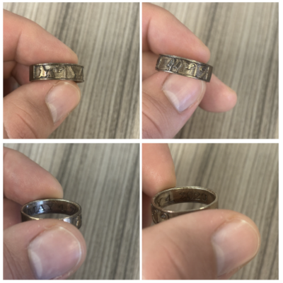 James’ original wedding band