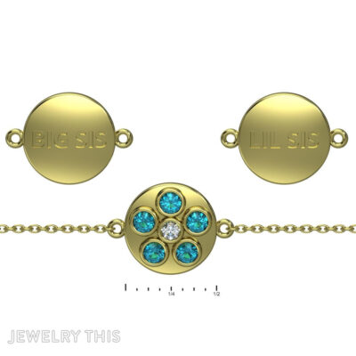 Photo-realistic image of what the bracelets would look like once complete.