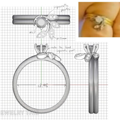 Completed Design of the Lost Ring by JewelryThis