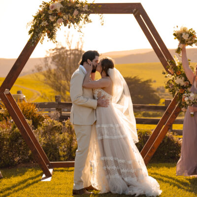 Taylor and her husband on their wedding day