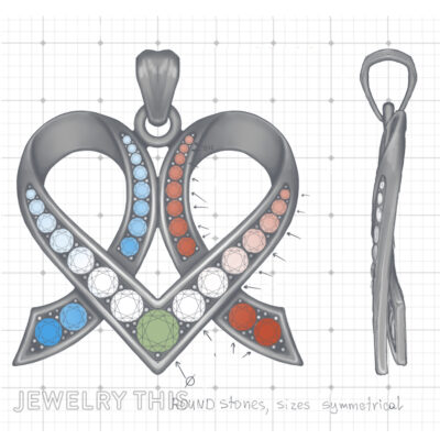 Design concept sketch by JewelryThis