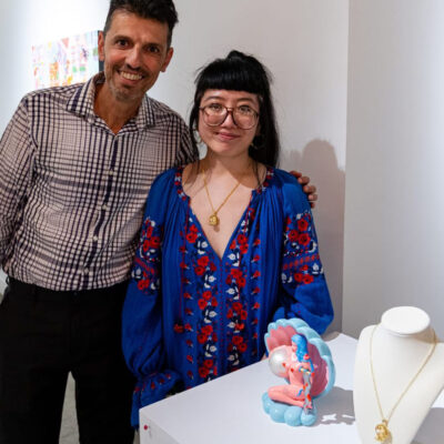 Dror and Kristine opening night of exhibition