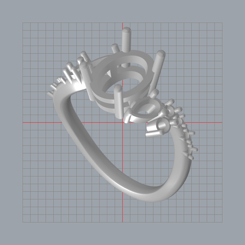3D computer model of the engagement ring 3D computer model of the engagement ring