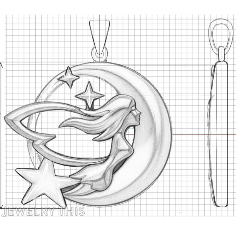First Technical Concept Sketch By JewelryThis