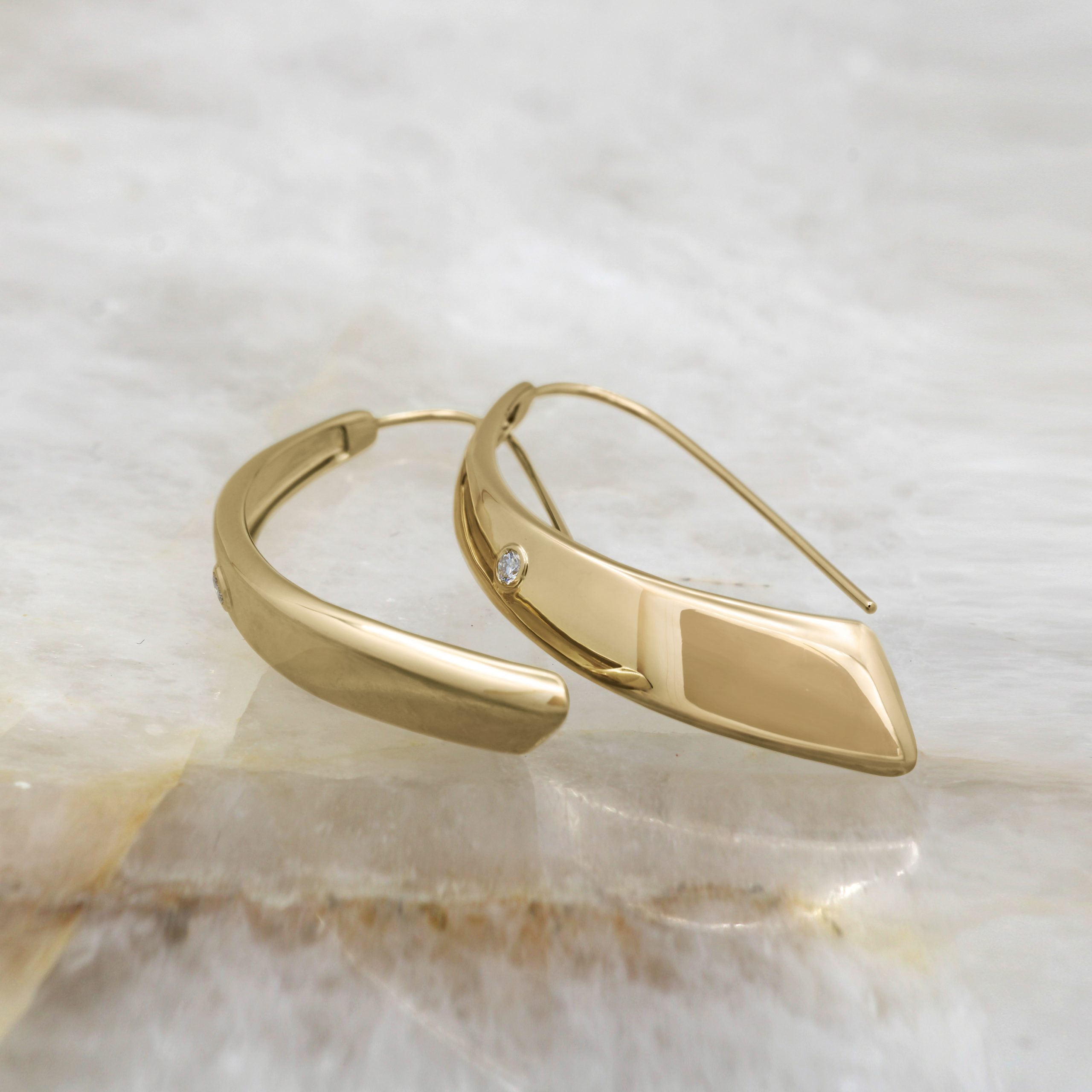 Gold Swirl Earrings » Custom Jewelry by Jewelrythis