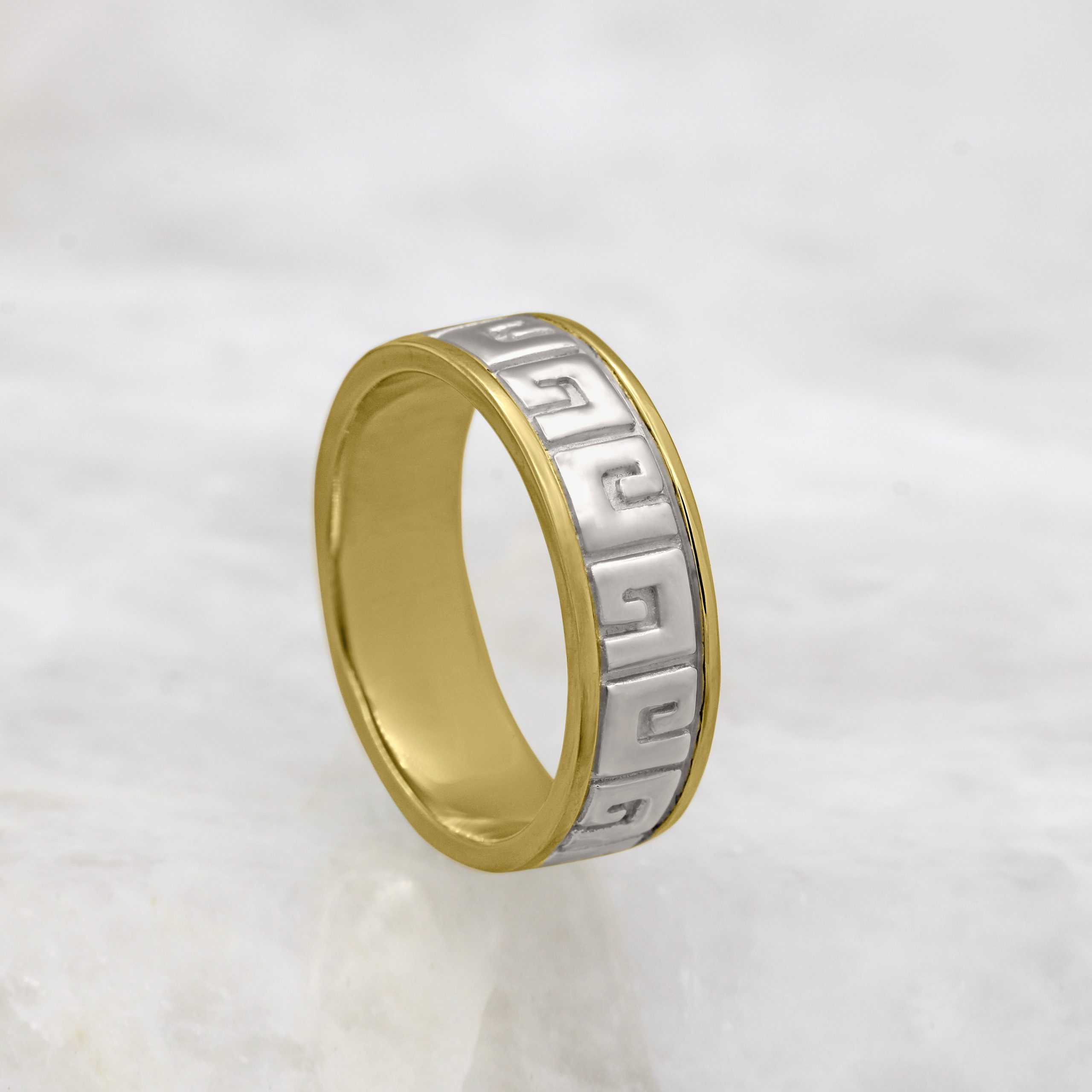 Silver And Gold Plated Ring » JewelryThis Custom Jewelry