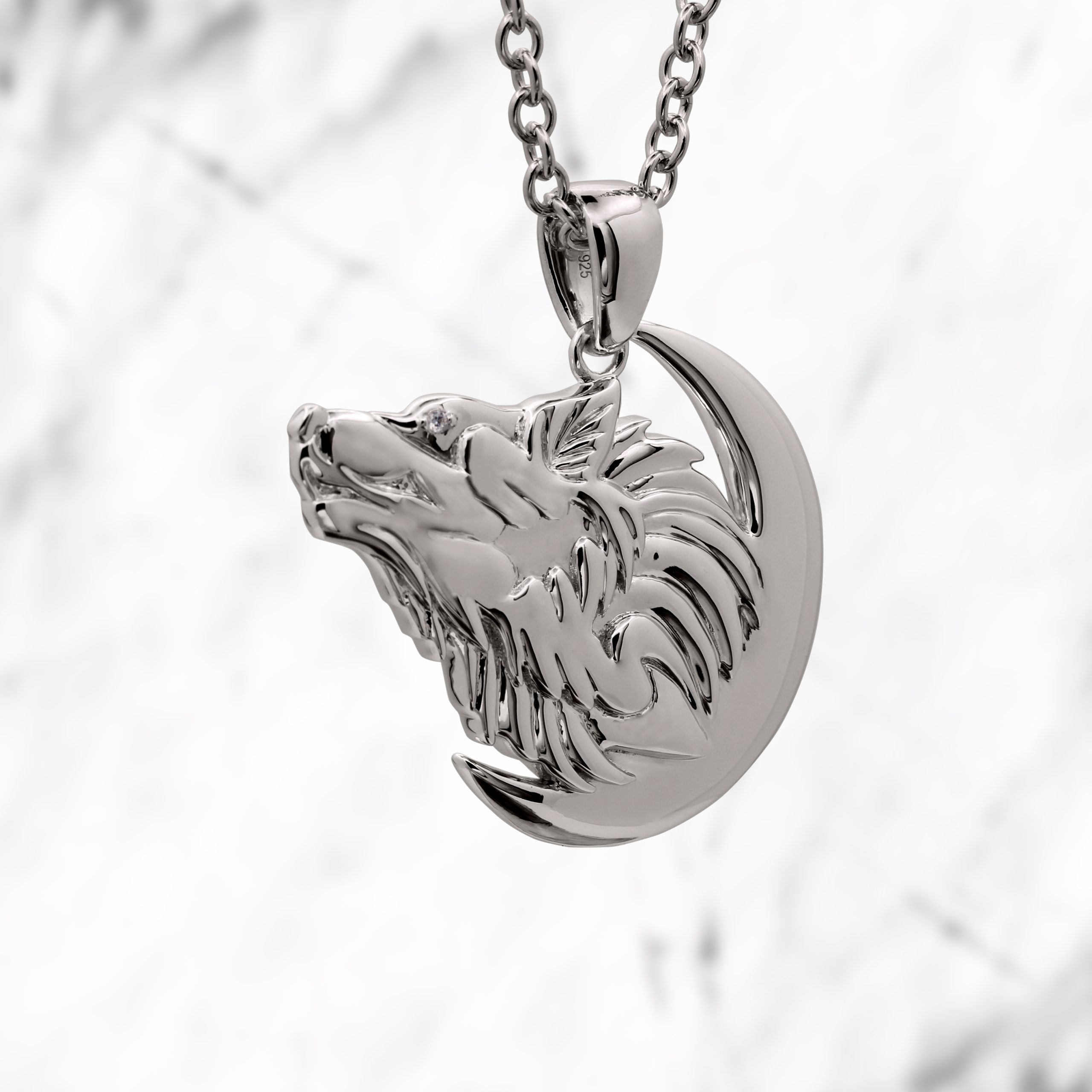 Howling Wolf Pendant » JewelryThis Custom Jewelry