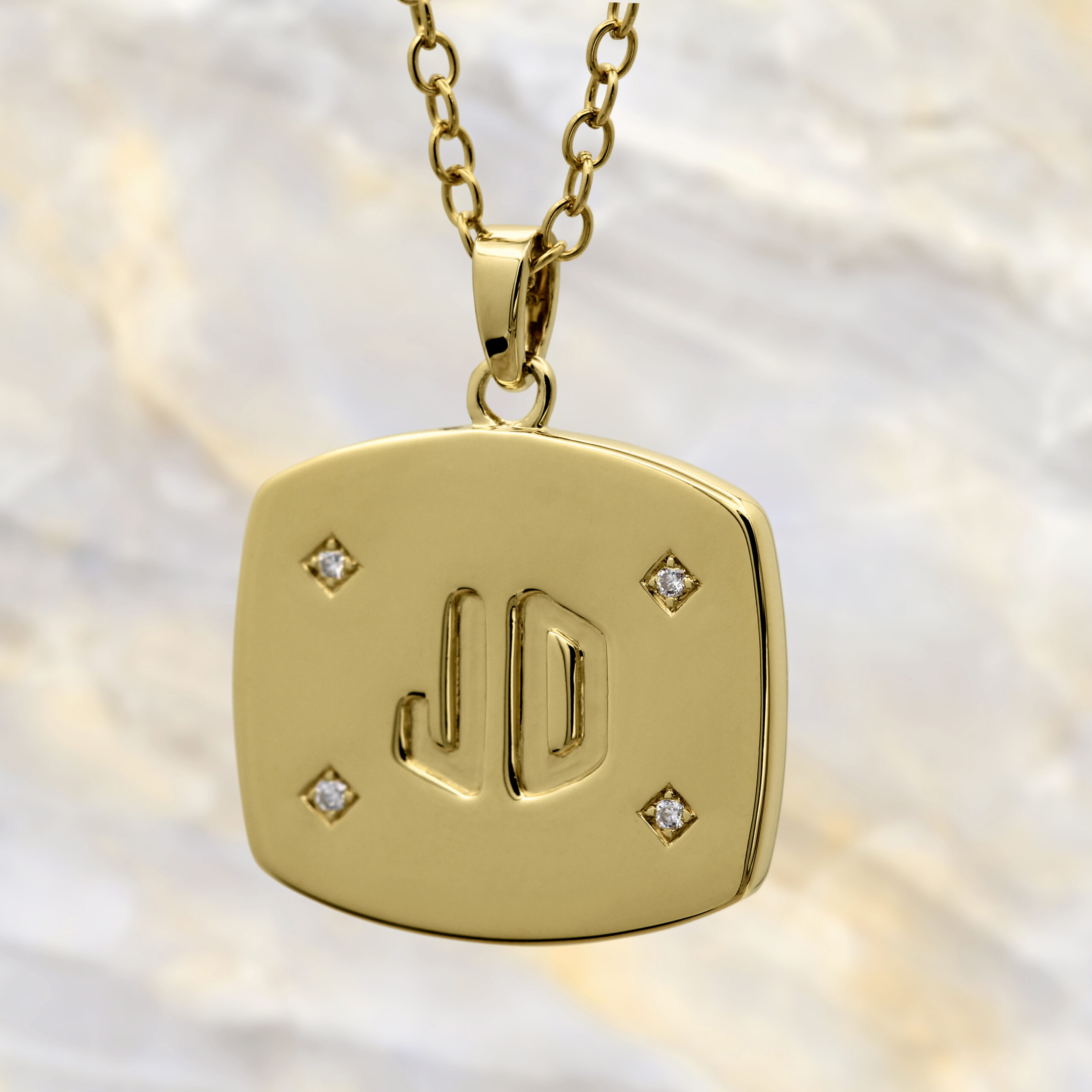 Grandfather Initial Pendant Necklace main image 0