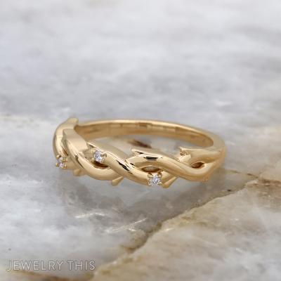 Twisted Wedding Band