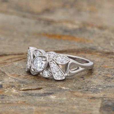 diamond cluster ring