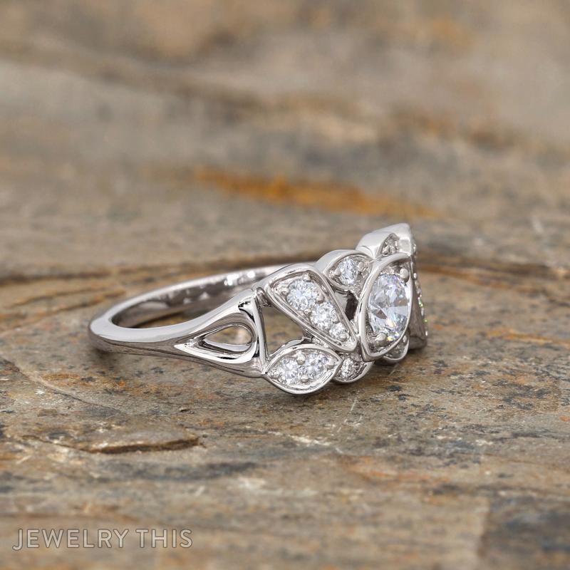 diamond cluster ring