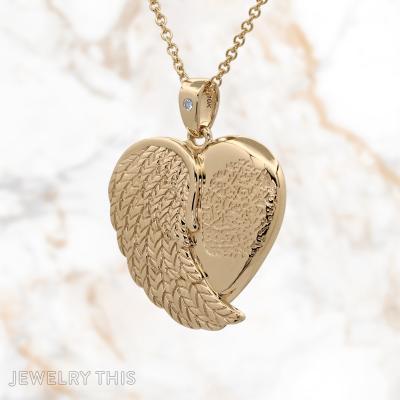 heart urn pendant