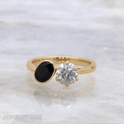 toietmoi twostone sapphire tulip bezel