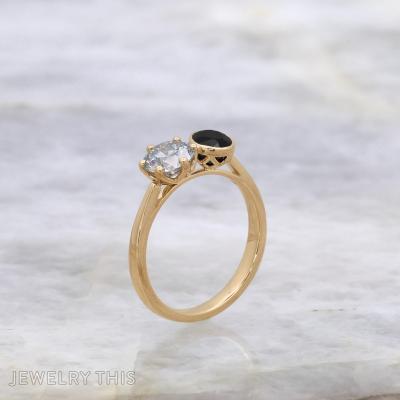 toietmoi twostone sapphire tulip bezel