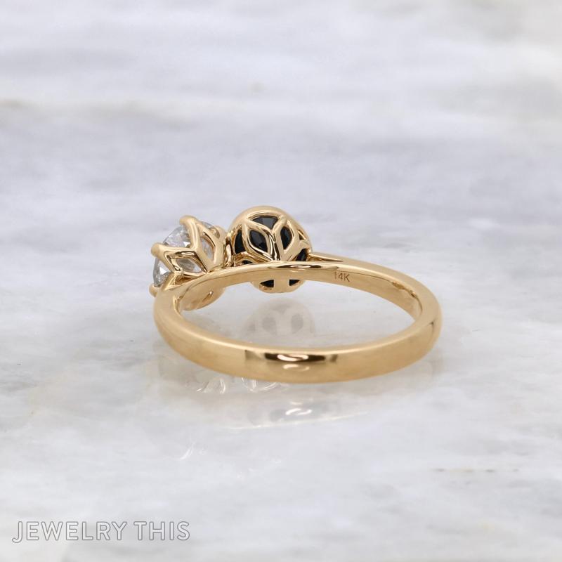 toietmoi twostone sapphire tulip bezel