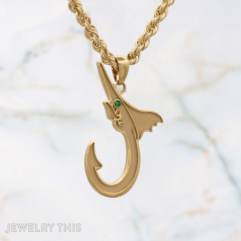 Irish Ayes Fish Hook Pendant