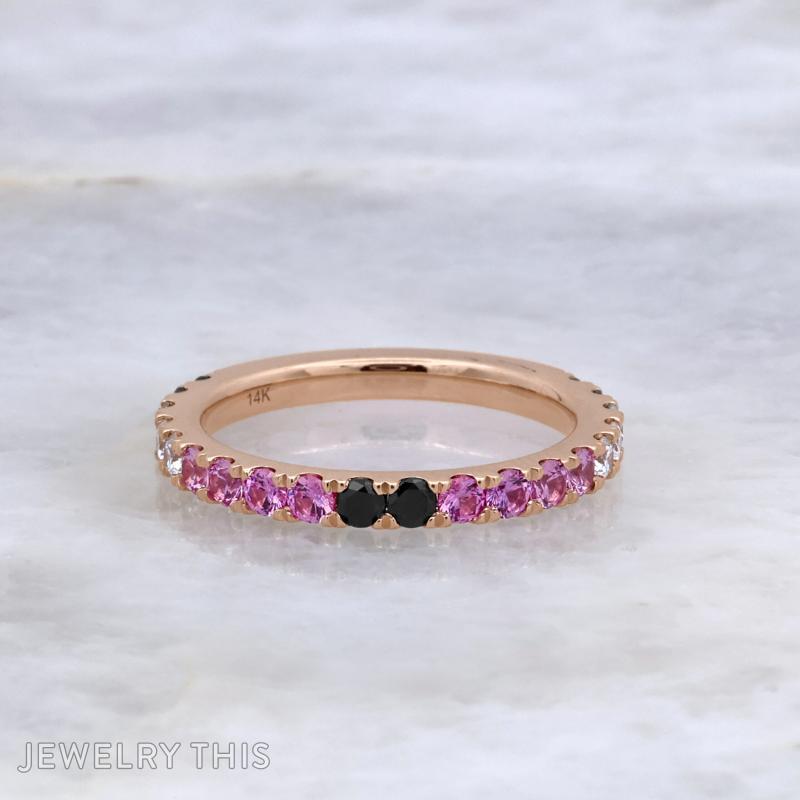 ombre pinksapphire saltandpepper