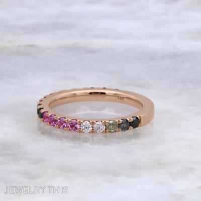 ombre pinksapphire saltandpepper