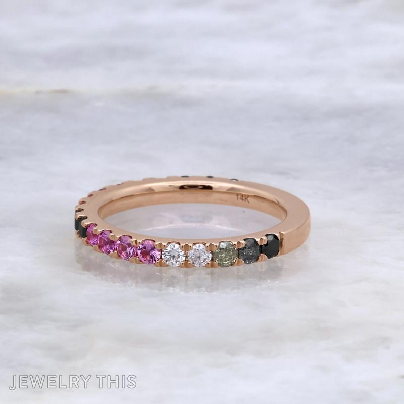 ombre pinksapphire saltandpepper