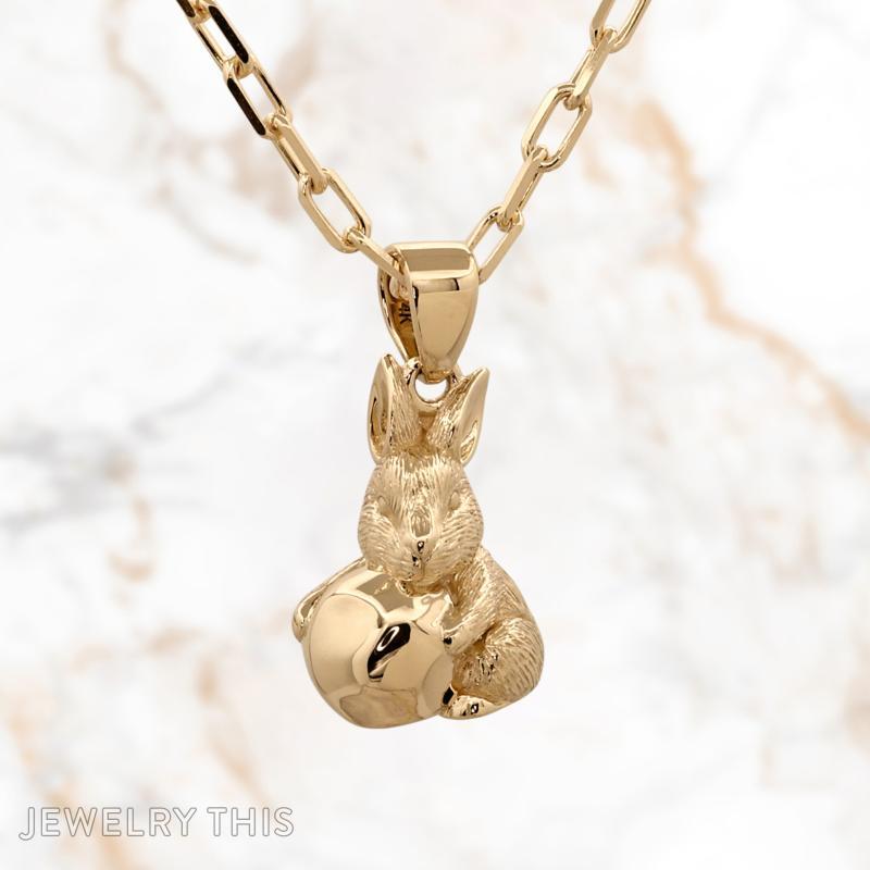 Little Pea and Bunny Necklace