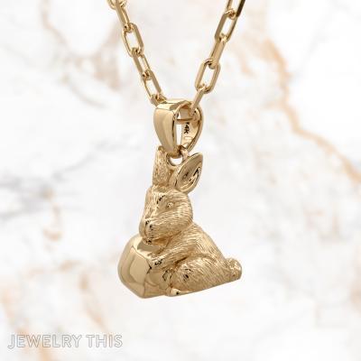 Little Pea and Bunny Necklace