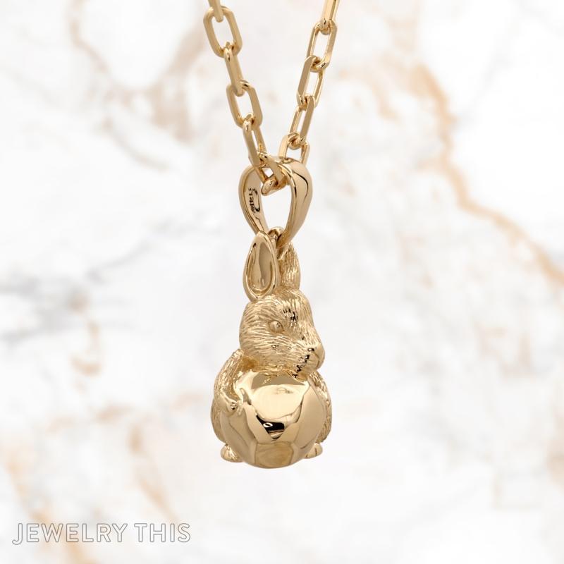 Little Pea and Bunny Necklace