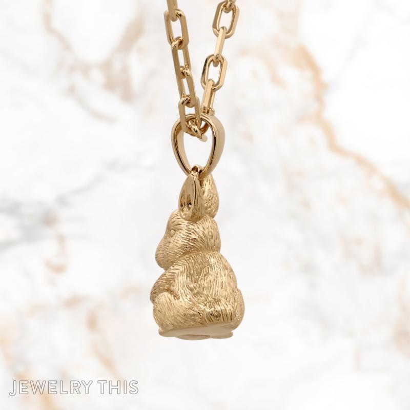 Little Pea and Bunny Necklace