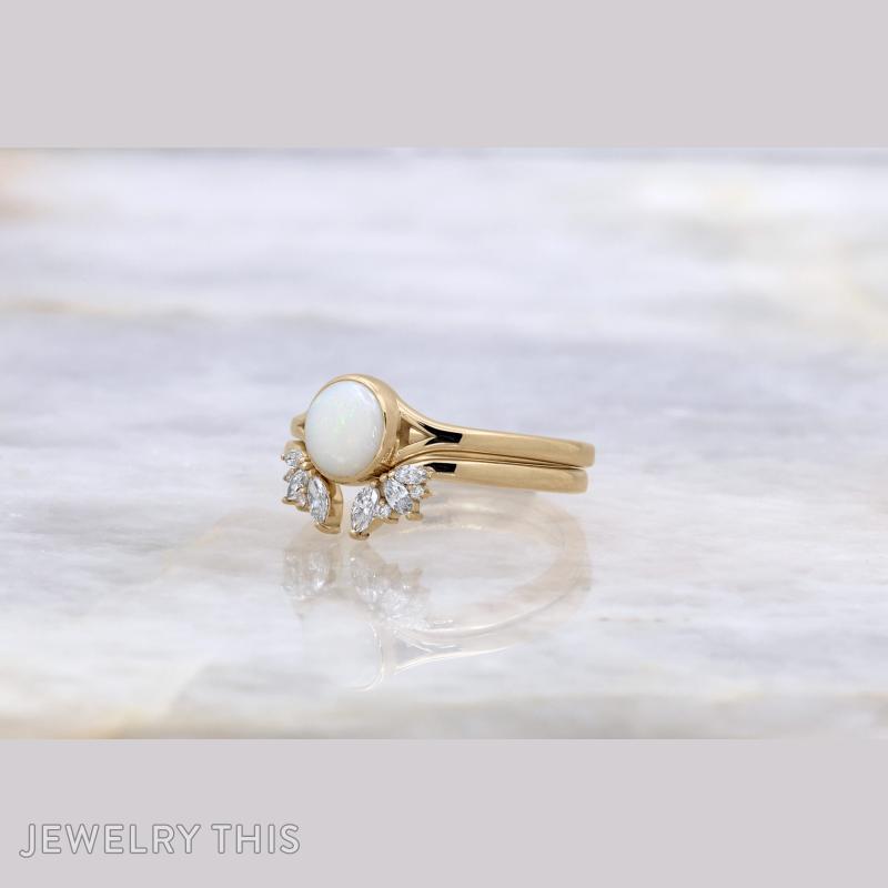 Bronze and Opal Ring set