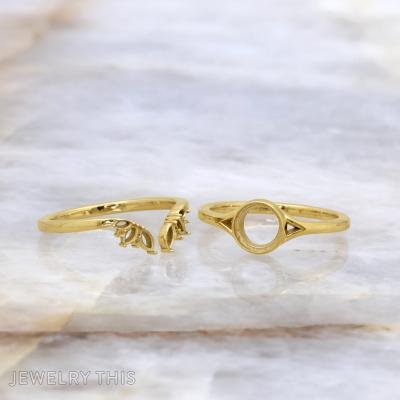 Bronze and Opal Ring set