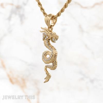 Year of the Dragon in 3D Jade Diamond