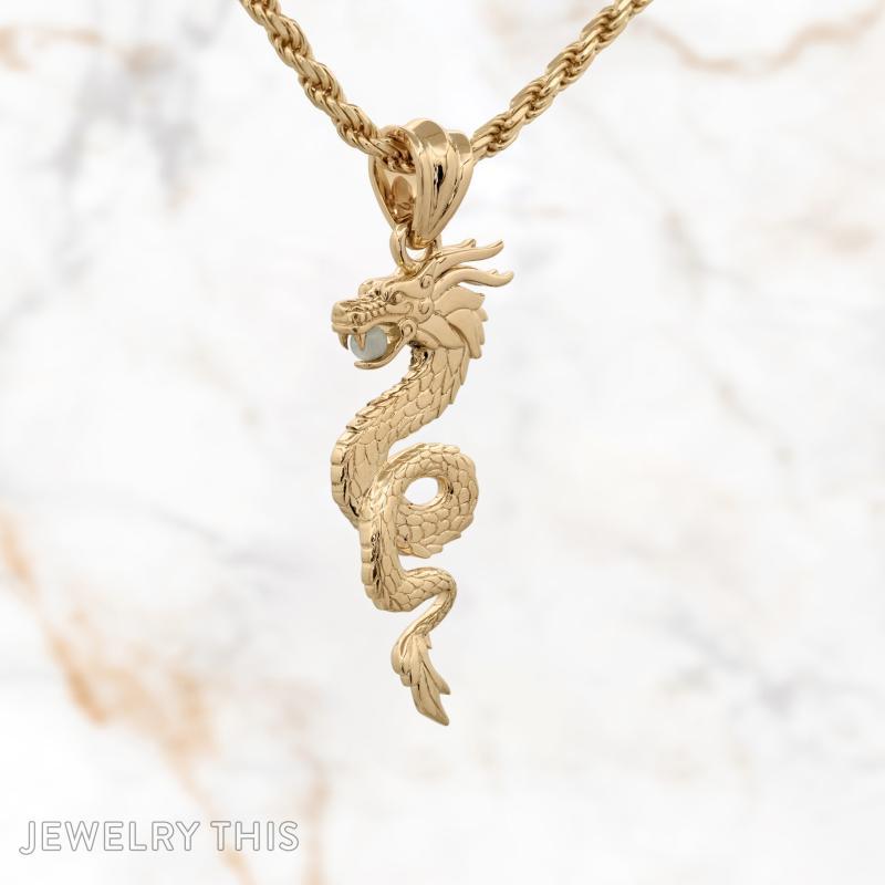 Year of the Dragon in 3D Jade Diamond