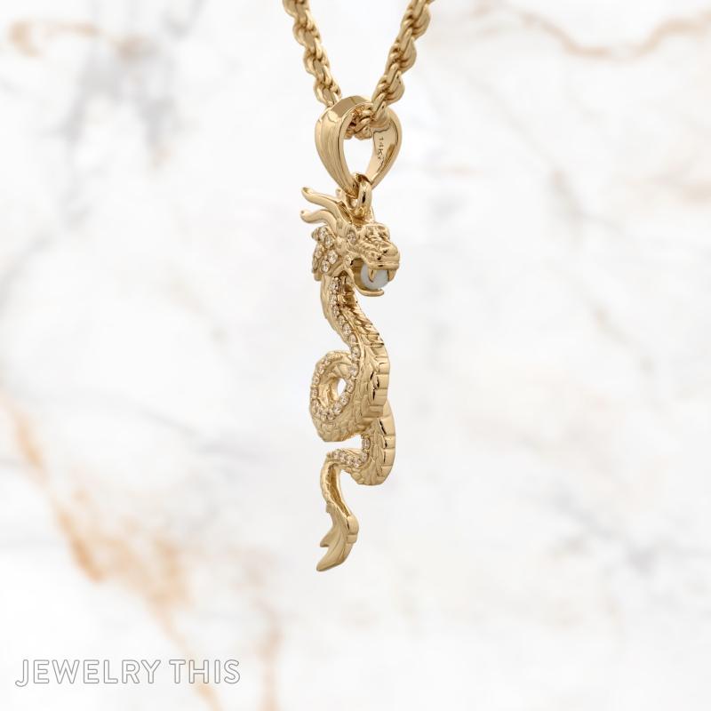 Year of the Dragon in 3D Jade Diamond