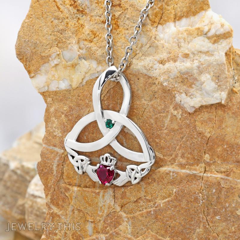 Infinity Claddagh Engagement pendant