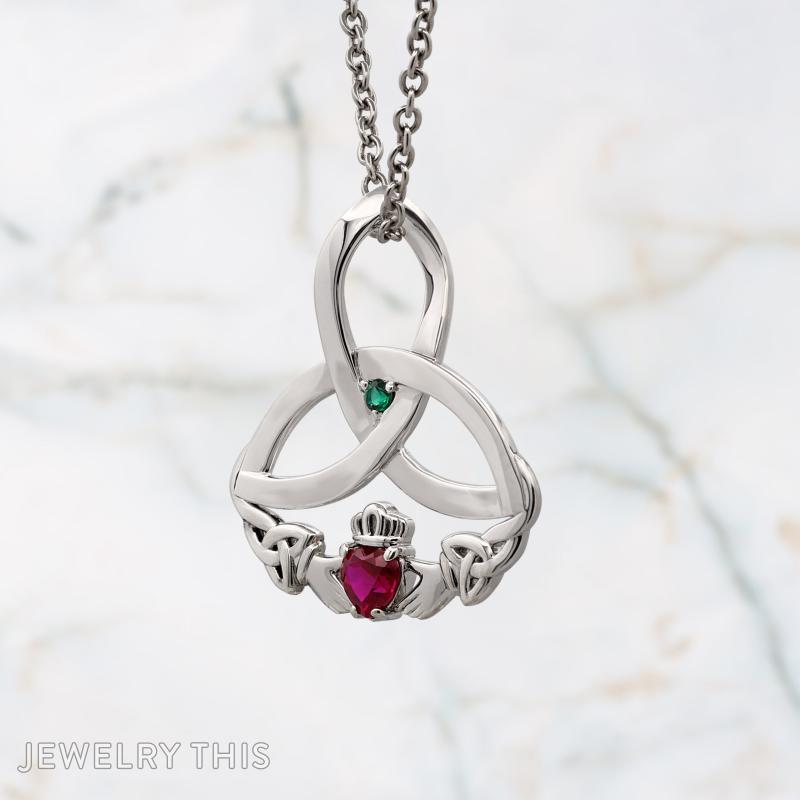 Infinity Claddagh Engagement pendant