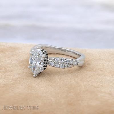 marquise hiddenhalo halo doublehalo blackdiamonds