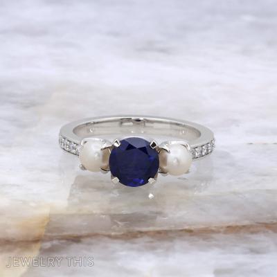mothersring mothers birthstones pearl sapphire