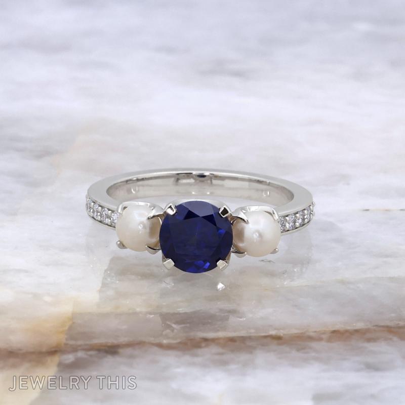 mothersring mothers birthstones pearl sapphire