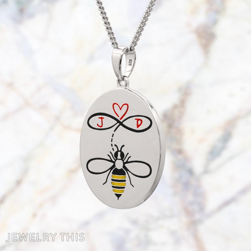 Memorial Bee Enamel Pendant
