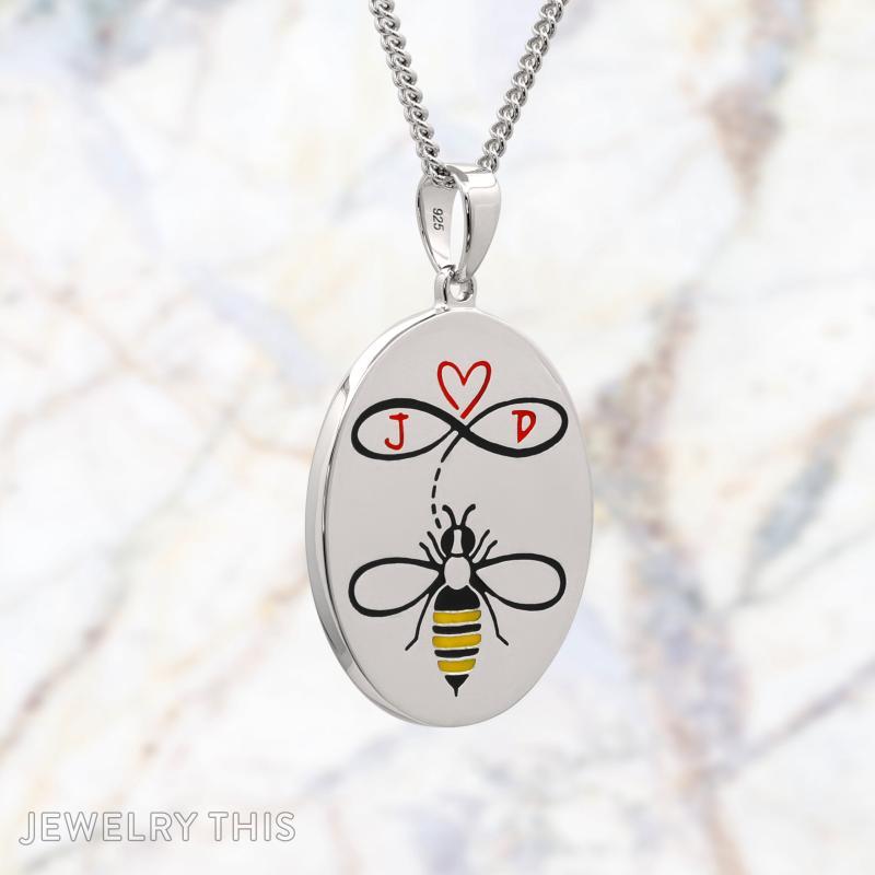 Memorial Bee Enamel Pendant